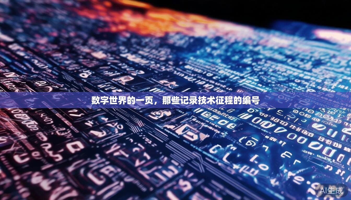 数字世界的一页，那些记录技术征程的编号
