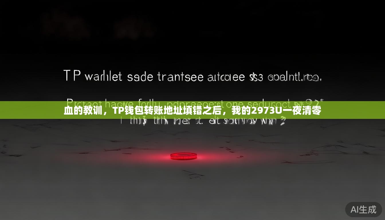 血的教训，TP钱包转账地址填错之后，我的2973U一夜清零